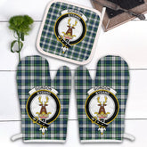 Gordon Dress Ancient Tartan Crest Oven Mitt And Pot Holder (2 Oven Mitts + 1 Pot Holder)