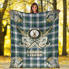 Gordon Dress Ancient Tartan Gold Courage Symbol Blanket