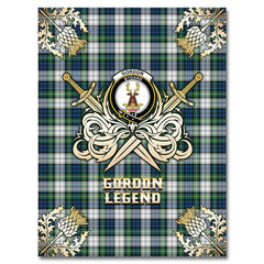 Gordon Dress Ancient Tartan Gold Courage Symbol Blanket