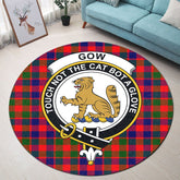 Gow of McGouan Tartan Crest Round Rug