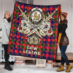Gow of McGouan Tartan Crest Legend Gold Royal Premium Quilt