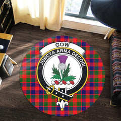Gow of Skeoch Tartan Crest Round Rug