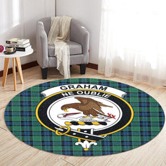Graham of Menteith Ancient Tartan Crest Round Rug