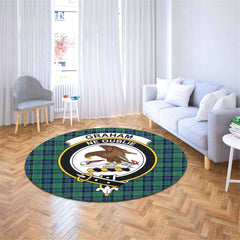 Graham of Menteith Ancient Tartan Crest Round Rug