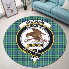 Graham of Montrose Ancient Tartan Crest Round Rug