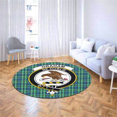 Graham of Montrose Ancient Tartan Crest Round Rug