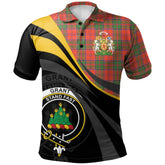 Grant Ancient Tartan Polo Shirt - Royal Coat Of Arms Style