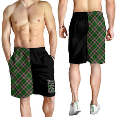 Gray Hunting Tartan Crest Men's Short - Cross Style