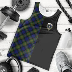 Gunn Modern Tartan Crest Men's Tank Top - Cross Style