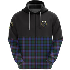 Guthrie Modern Clan Half Of Tartan Zipper Hoodie