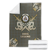 Haig Tartan Gold Courage Symbol Blanket