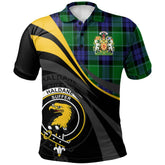 Haldane Tartan Polo Shirt - Royal Coat Of Arms Style