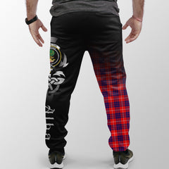 Hamilton Modern Tartan Crest Jogger Sweatpants - Alba Celtic Style