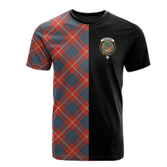Hamilton Ancient Tartan T-Shirt Half of Me - Cross Style