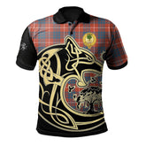 Hamilton Ancient Tartan Polo Shirt Viking Wolf