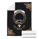 Hannay Crest Tartan Premium Blanket Black