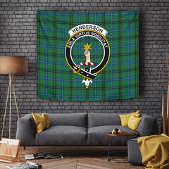 Henderson Ancient Tartan Crest Tapestry