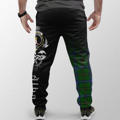 Henderson Modern Tartan Crest Jogger Sweatpants - Alba Celtic Style