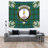 Henderson Ancient Tartan Crest Tapestry - Thistle Style