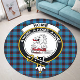 Home Ancient Tartan Crest Round Rug