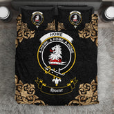 Home (or Hume) Crest Black Bedding Set