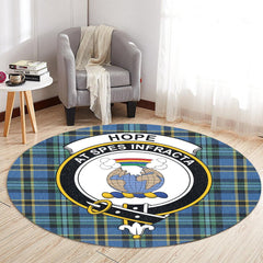 Hope Tartan Crest Round Rug