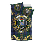 Hope (Vere - Weir) 03 Tartan Crest Bedding Set - Golden Thistle Style