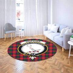 Hopkirk Tartan Crest Round Rug