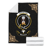 Houston Crest Tartan Premium Blanket Black
