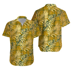 Houston Tartan Vintage Leaves Hawaiian Shirt