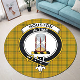 Houston Tartan Crest Round Rug