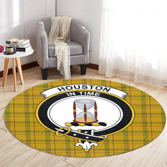 Houston Tartan Crest Round Rug