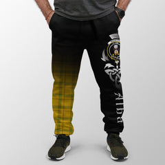 Houston Tartan Crest Jogger Sweatpants - Alba Celtic Style