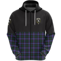 Hunter Modern Clan Half Of Tartan Zipper Hoodie