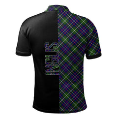 Inglis Modern Tartan Polo Shirt Half of Me - Cross Style