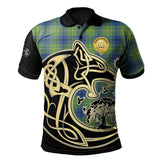 Johnston Ancient Tartan Polo Shirt Viking Wolf
