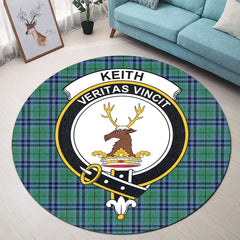 Keith Ancient Tartan Crest Round Rug