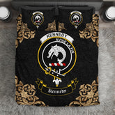 Kennedy Crest Black Bedding Set