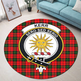 Kerr Modern Tartan Crest Round Rug
