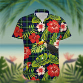 Lammie Tartan Hawaiian Shirt Hibiscus, Coconut, Parrot, Pineapple - Tropical Garden Shirt