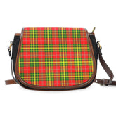 Leask Modern Tartan Saddle Handbags