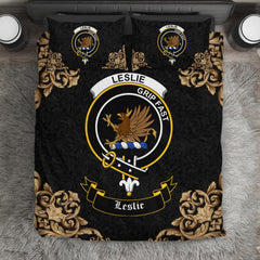 Leslie (Earl of Rothes) Crest Black Bedding Set