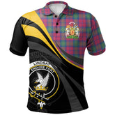 Lindsay Ancient Tartan Polo Shirt - Royal Coat Of Arms Style