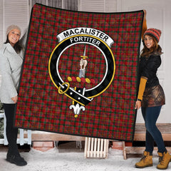 MacAlister Gourlay Tartan Crest Quilt