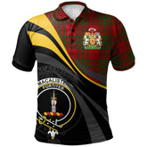 MacAlister of Glenbarr Tartan Polo Shirt - Royal Coat Of Arms Style