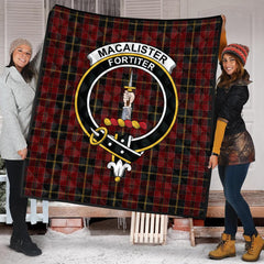 MacAlister of Skye Tartan Crest Quilt