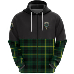 MacArthur Modern Clan Half Of Tartan Zipper Hoodie