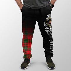 MacAulay Modern Tartan Crest Jogger Sweatpants - Alba Celtic Style