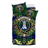MacCallum Modern Tartan Crest Bedding Set - Golden Thistle Style