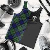 MacCallum Modern Tartan Crest Men's Tank Top - Cross Style